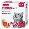 Beaphar Fiprotec Flea & Tick Spot-On Solution With Fipronil For Cats (Above 1Kg) 4 X 0.50 Ml