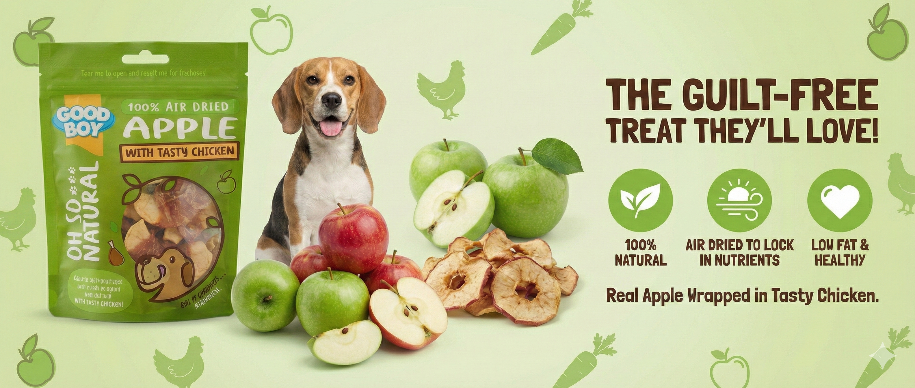 Goodboy Oh So Natural Apple With Tasty Chicken 85 G