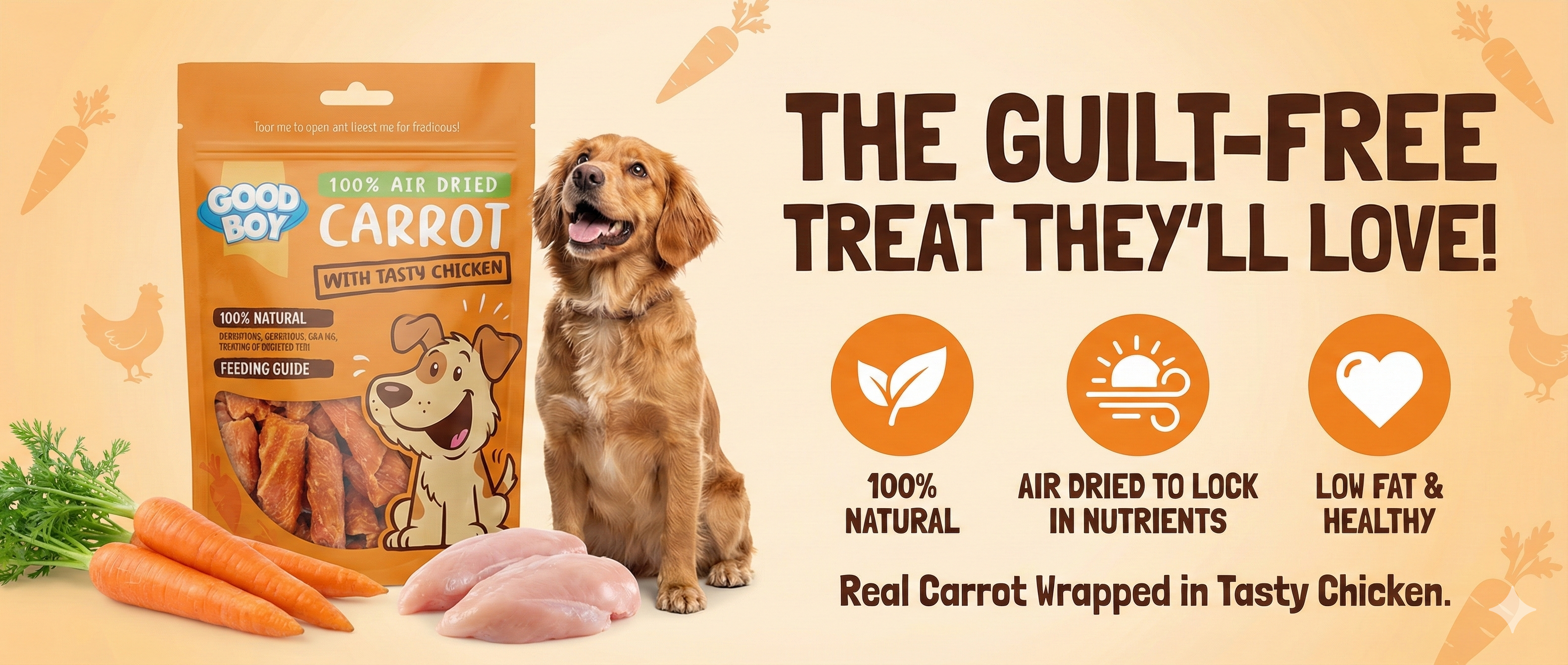 Goodboy Oh So Natural Carrot With Tasty Chicken 85 G