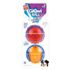Gigwi Ball Medium 2 Pieces Squeak Solid Transparent Art 6410