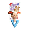 Gigwi Suppa Puppa Xs Blue & Brown Squeaky Plush Dog Toy