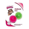 Pawise Sparkling Ball Green & Pink Cat Fetch Toy