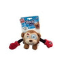 Gigwi Rock Zoo King Boxer Monkey With Squeaker And Crinkle Small Art 6810