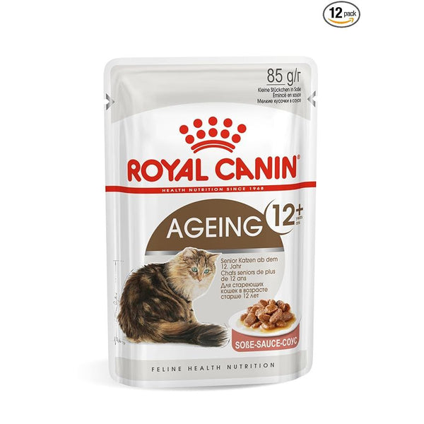 Royal Canin Feline Ageing +12 Gravy Wet Food And Pouches 85 G 85G.