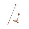 Gigwi Black & Red Wand Cat Teaser Toy With Feathers