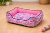 Catry Medium Pink & Purple Printed Pet Bed