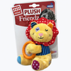 Gigwi Lion Plush Friendz With Squeaker And Tpr Ring