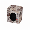 Catry Beige & Brown Cave Shaped Pet Bed