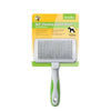 Andis Green & White Self Cleaning Slicker Brush For Small To Medium Dogs