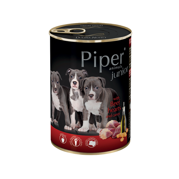 PIPER JUNIOR WITH BEEF HEARTS AND CARROT 24x400 G