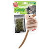 Gigwi Brown & Beige Mouse Cat Plush Toy With Refillable Catnip Bags