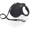 Flexi Large Black 5M Retractable Tape Leash For Dogs (Up To 50Kg) 1 Pcs