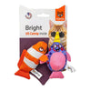 Fofos Bright Assorted Fish Shaped Catnip Toys