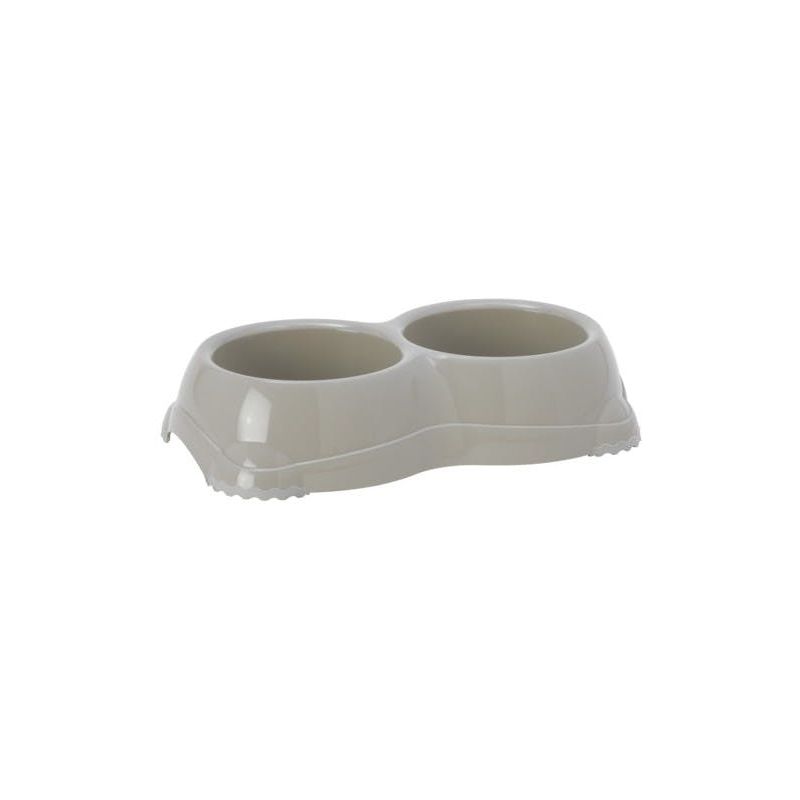 Moderna Smarty Medium Beige 2X330Ml Dual Pet Bowl - Bpa Free