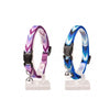 Duvo Plus Blue & Pink Spotted Cat Collar With Bell (20-30Cm)