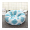 Pado Medium Light Blue & White Pet Cushion (50X20Cm)